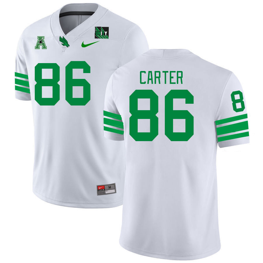 Men #86 J'Kalon Carter North Texas Mean Green 2023 College Football Jerseys Stitched-White
